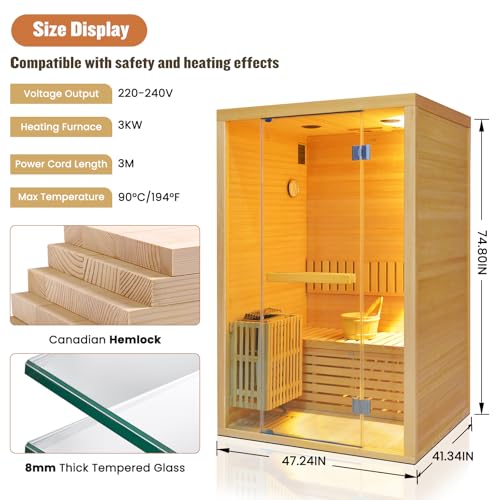 Personal Steam Sauna with Chair