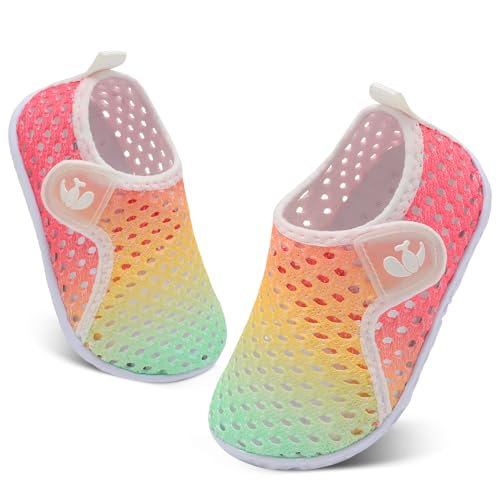 Image of FEETCITY Boys Girls Water Shoes Kids Aqua Socks Quick Dry Barefoot for Beach Swimming Pool
