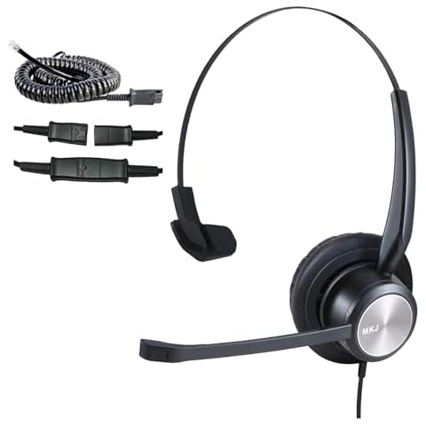 MKJ Cisco Phone Headset with Noise Cancelling Mic Cover