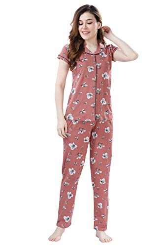 Image of AV2 Women's Cotton Polka Dots Night Suit Pajama Set