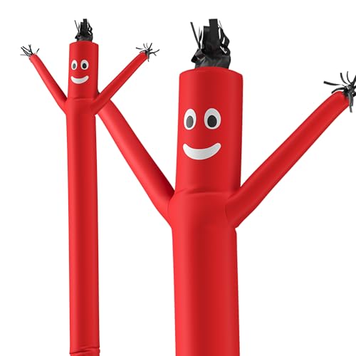 Image of LookOurWay Air Dancers Inflatable Tube Man Attachment - 20 Feet Tall Wacky Waving Inflatable Dancing Tube Guy for Business Promotion - Blower Not Included - Red