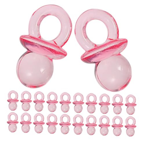 HANABASS Cute Shower Favors 200pcs Mini Pacifiers Safe Acrylic Toys for Baby Weaning Shower Party Supplies