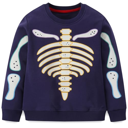 Image of Hongshilian Unisex Kids Cute Cartoon Cotton Sweater Shirt
