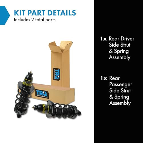 Image of TRQ Rear Driver and Passenger Side Strut and Spring Assembly Set | For 06-14 Honda Ridgeline