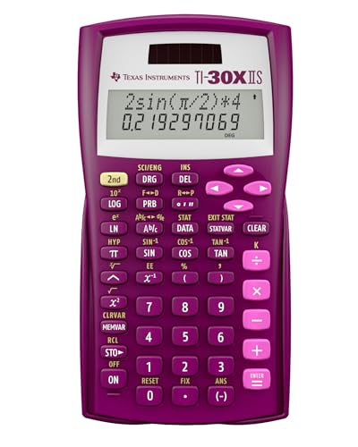 Calculatrice scientifique TI-30XIIS Texas Instruments compacte framboise - 2
