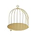 MSUIINT Organiseur de bureau en forme de cage à oiseaux, étagère de maquillage, étagère de rangement pour colliers, boucles d'oreilles