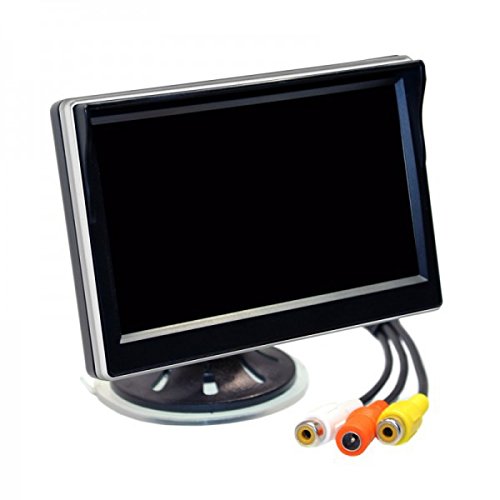 Ampire 5" TFT-Monitor mit 2 Eingängen, weiß