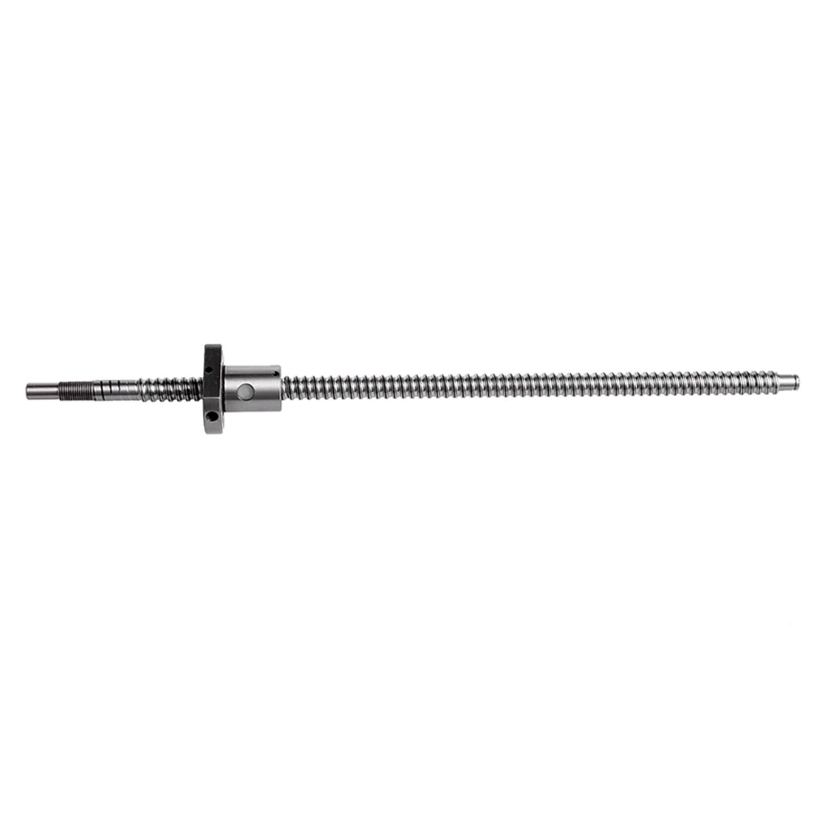 GTPBAO SFU1204 zwijana śruba kulowa, gwint prawy BK10 BF10, gwint obrabiany z kołnierzem 22 mm, nakrętka kulowa do ruchu maszyny CNC (500 mm)