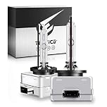 TECTICO D1S Xenon Bulbs 35W 4300K Warm White +300% Ultra Bright Bi HID Conversion Kit Xenarc Headlight Upgrade Bulb, 2 Lamps