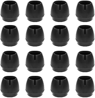Chair Leg Caps, Furniture Table Feet Pads Covers Wood Floor Chair Leg Protectors, Anti-Slip Round Silicone Leg Caps for Indoor Home Outdoor Patio Garden Office Round Chair Leg (Black, 12mm-16mm)