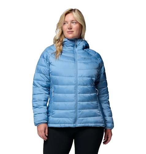 Columbia Powder Lite II Kapuzenjacke für Damen, Rainy Day Ripstop, XXL – Ansicht 5