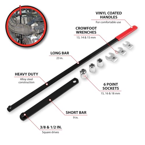 Performance Tool 8-Pc Long Handle Serpentine Kit