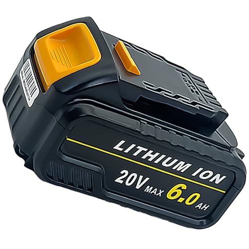 SEHMTSRF DCB206 Battery Replacement for Dewalt 20V Battery Compatible with Dewalt 20V Battery DCB206 DCB205 DCB204 DCD/DCF/DCG for Dewalt 20 Volt Series Cordless Power Tools (1Pack)