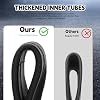 10 x 2.125 Scooter Tire Inner Tube, 10 inch Tube, Compatible with 10x1.90 10x1.95 10 x 2 54-152 Most, for Segway Ninebot F20, F25, F30, F40 Electric Scooter [Thickened] [Tire Levers] (2 Pack)