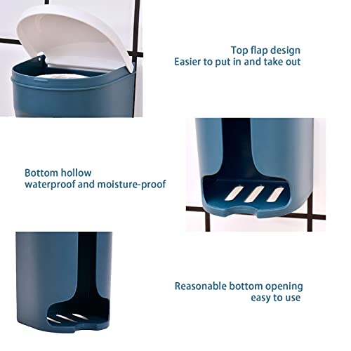 Gmjay Müllsackständer 4 Stücke Kunststoff Mauer Hängend Lagerung Tasche Ständer für Müllsäcke mit Deckel Praktisch Mülleimer Müllsackhalter Müllständer für Wohnzimmer Küche - Image 6