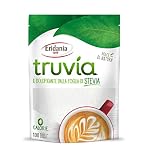Eridania, Linea Truvía, Dolcificante Naturale Estratto dalle Foglie di Stevia, Ottimo Sostituto allo Zucchero Bianco, con 0 Calorie, Ideale per Dolci, Caffè, Tisane, Bevande, Doypack da 150 gr,