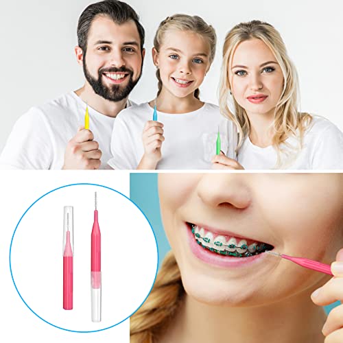 Image of RAZOKO Interdental Brush, Flossing Head,Easy Use Tooth Cleaning Tool (1Pack(2mm /2.3mm /2.5mm /3mm)-88pcs)