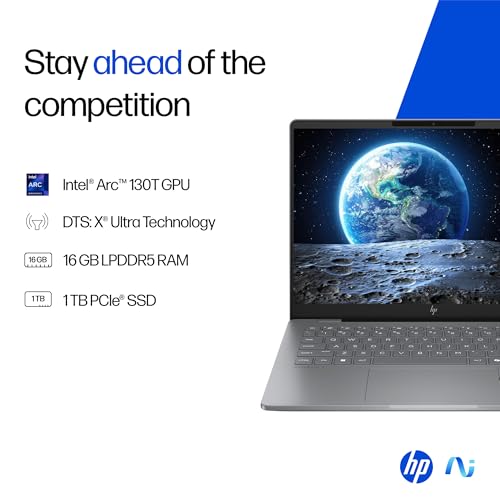Image of HP OmniBook 7 OLED (Previously Pavilion Plus) Intel Core Ultra 5 255H (16GB LPDDR5,1TB SSD) 3K, 0.2 ms, 14'' /35.6cm, Win11, M365, Office24, Meteor Silver,1.5kg, fr0789TU, 5MP Camera, Backlit AI Laptop