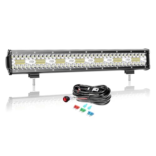 Barra LED 4x4 foco e inundación de 420W rampa con cableado para iluminación nocturna de tractor