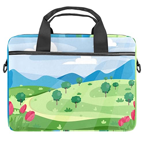 Sac à bandoulière pour ordinateur 13 à 14.5 pouces vert multicolore nomade