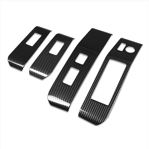 Toyota Highlander 2020-2025 accessoires en fibre de carbone noire Beautost