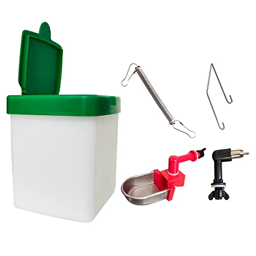 VandanCoop 500ml Automatic Rabbit Water Bottle for Cage Non Drip Hanging Rodent Supplies Water Feeder Bowl Bunny Water Dispenser for Small Animals (500ml, nipple+cup)