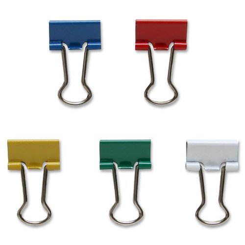 Sparco Binder Clip, Mini, 9/16-Inch Wide, 1/4-Inch Capacity, 100 per Box, Assorted (SPR02269)