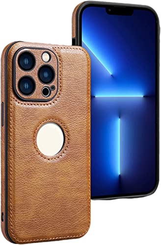Étui iPhone 13 Pro antichoc avec protection caméra marron