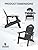 LUE BONA HDPE Adirondack Chairs Set of 4 - Weather Resistant Seating with Cup Holder for Patio, Fire Pit, Deck & Resort Garden, Black