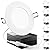 Sunco Lighting - 6 Pack 4 Inch Ultra Thin LED Recessed Ceiling Lights Slim, 5000K Daylight, Dimmable, 10W=60W, Smooth Trim, Wafer Thin, Canless with Junction Box