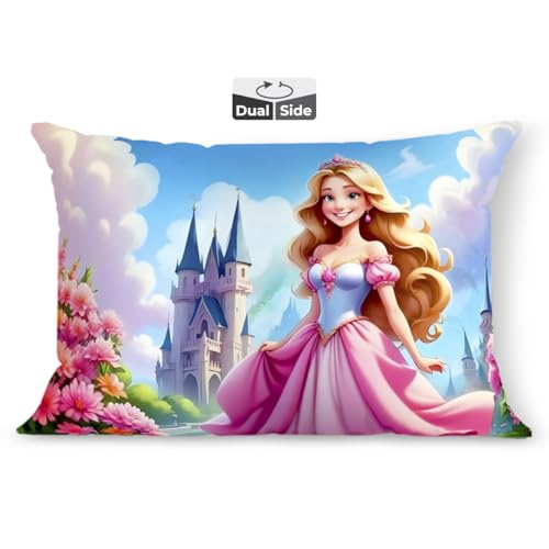 Image of Brizberry Kids Pillow Cushion with Super Soft Fabric | Animal & Cartoon Prints | 12x18 inches (Design 12)