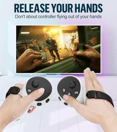 Image of Silicone Cover Set Compatible with Oculus /Meta Quest 3, VR Accessories Protective Cover Includes Controller Grips, Front Shell Headset Cover and Face Cover (White)