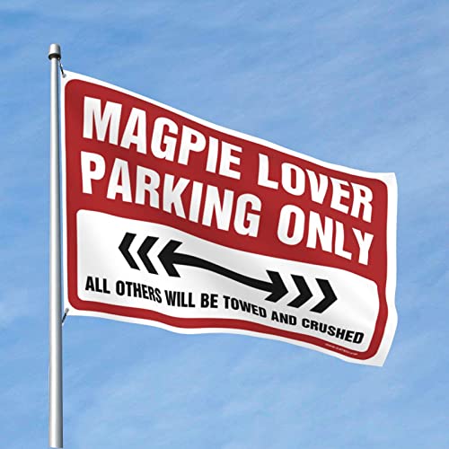 Drapeau Magpie Lover pour déco dortoir étudiant et chambre de garçon originale
