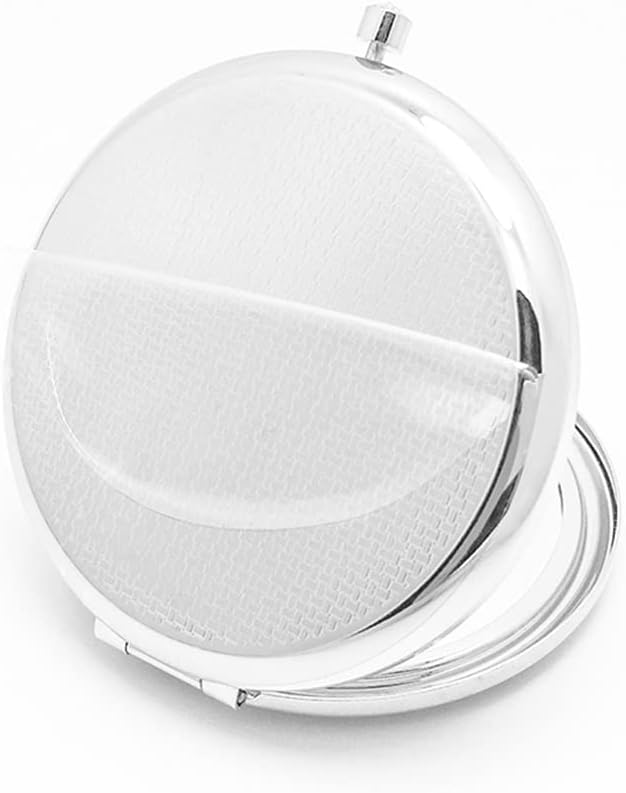 Silver Portable Makeup Folding Sided Small for Girlfriends Gift image 5