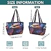 Purple Eagle Tote Bag for Women Shoulder Bag Women Travel Purse Handbag with Zipper 18 L #4