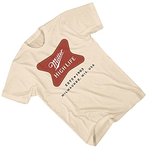 Miller High Life Mens Shirt - Beer Logo Graphic Light Shirt3