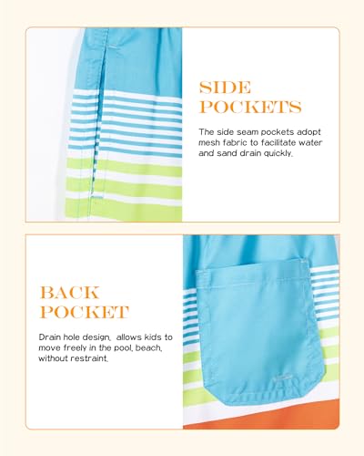 Image of SURF CUZ Surfcuz Little Boys Swim Trunks UPF 50+ Toddler Beach Shorts Swimsuit Kids Quick Dry Swimwear