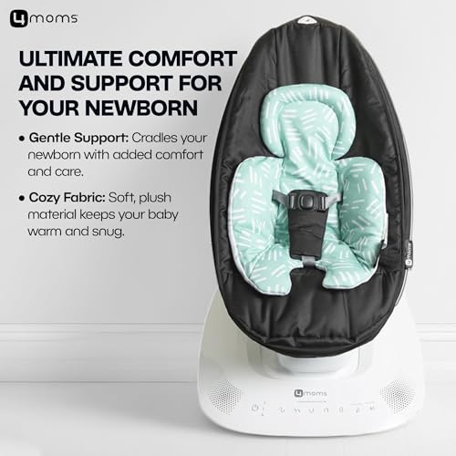 Image of 4moms RockaRoo and MamaRoo Infant Insert, Machine Washable, Cool Mesh Fabric, Reversible Design, Mint