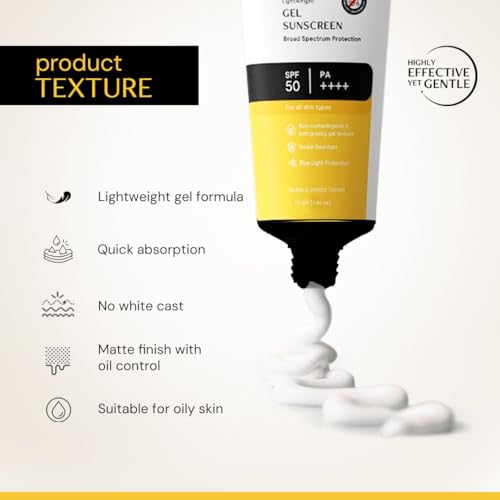 Image of Deconstruct Gel Sunscreen for Oily skin SPF 50 PA++++ |100% Photostable Sunscreen |4 New Gen UV Filters |In-Vivo |Lightweight, Airy, Non-greasy |For oily, combination, normal skin |For Men & Women - 80gm
