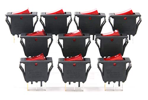 Ruofeng Rocker Switches 3 Pin Mini On Off Spst Ac 15A/250V 20A/125V Pack Of 10 #TOP1