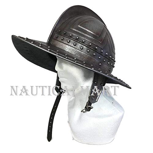 NauticalMart LARP Armor Pikeman's Morion Helmet LARP Helmet Cosplay Helmet Medieval Helmet
