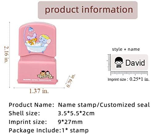Textilstempel QK für Namensschilder auf Kinderkleidung