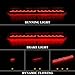 AFOGGEST Tailgate Reflector Light For Toyota Hilux Revo 2015 2016 2017 2018 Third Brake Lights Red Lens Rear High Mount Brake Light For Hilux