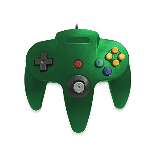 Old Skool Classic Wired Controller Joystick Compatible With Nintendo 64 N64 Game System - Green #TOP1