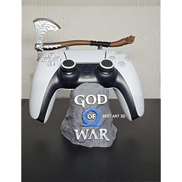 Suporte Para Controle PS5 e PS4 com o tema God Of War + Machado Leviathan RAGNAROK