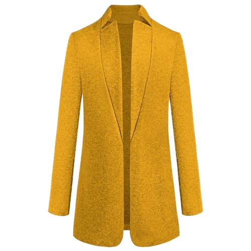 Vhersily Cardigan Blazer Langer Wintermantel Damen Kragen Warm...