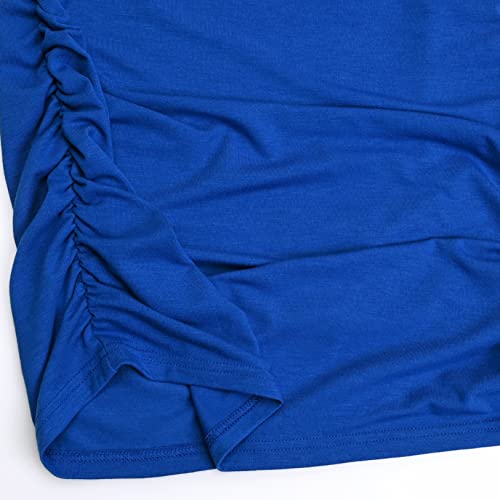 Bhome Maternity Tank Top Sleeveless Tshirts Pregnancy Tee Royal Blue M #TOP4
