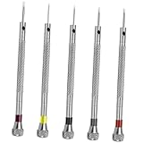 Générique Jeu de 5 Tournevis de Précision en Métal pour Montres et Lunettes Mini Tourn...