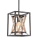 Alice House 49.8"H Pendant Light, Brown Finish, 1-Light Hanging Chandelier Light for Kitchen, Dining Room, Entryway and Hallway AL8061-P1