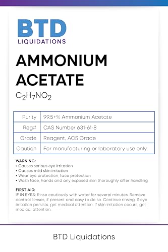 Ammonium Acetate Crystal Reagent, CAS 631-61-8, ACS Grade
